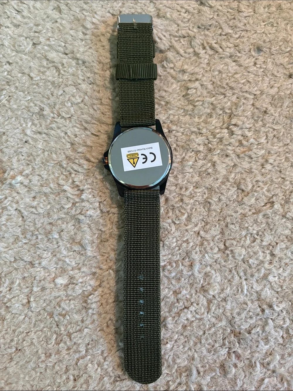 Olive Green Dial Field Watch with Green Nylon Strap
